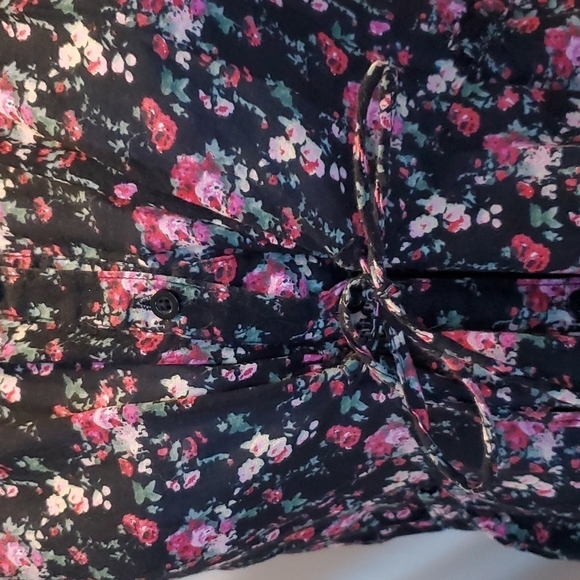 Cotton Express Button Up Blouse SZ MD - Picture 2 of 6